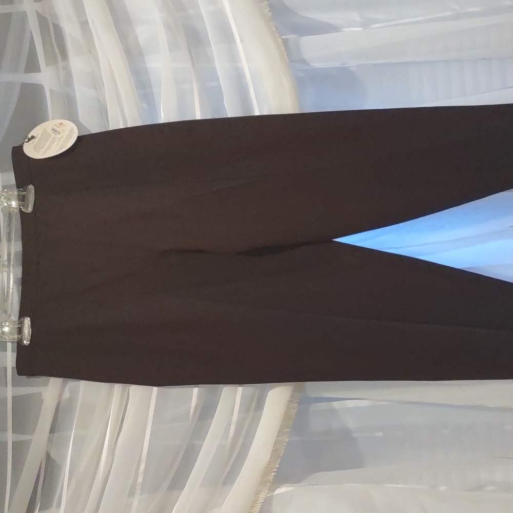 Alex Garfield iridescent pants slacks, 6, nwt Front Zipper, Black Purple Red - Picture 2 of 11